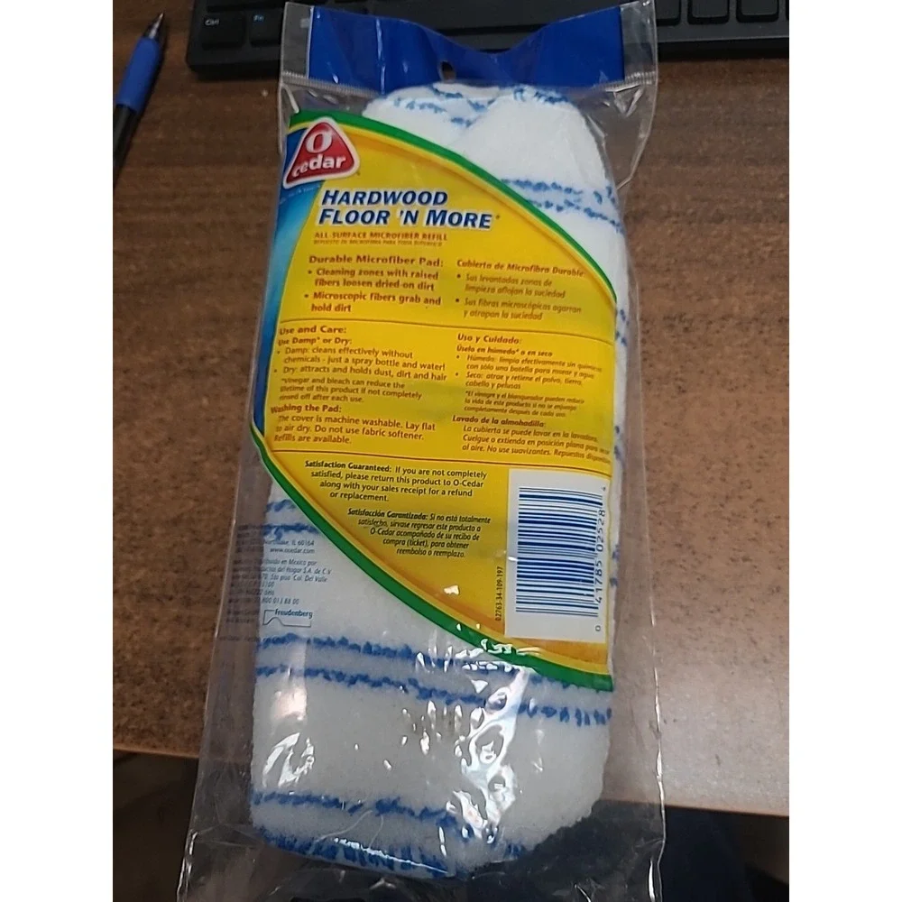 O Cedar Microfiber Pad Hardwood Floor N More‎ Dry Damp Mop Refill New